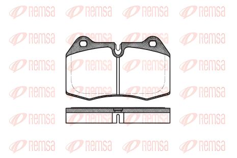 Гальмівних колодок комплект NISSAN SKYLINE, MASERATI 3200, BMW 7, REMSA (044100)
