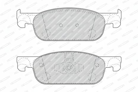 Гальмівні колодки для LADA XRAY, DACIA LOGAN, RENAULT SANDERO/STEPWAY, FERODO (FDB4907)