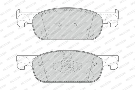 Комплект гальмівних колодок LADA XRAY, DACIA LOGAN, RENAULT SANDERO/STEPWAY, FERODO (FDB4907)