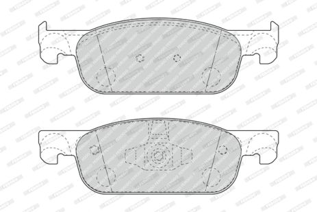 Комплект тормозных колодок LADA XRAY, DACIA LOGAN, RENAULT SANDERO/STEPWAY, FERODO (FDB4907)