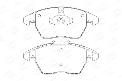 Комплект тормозных колодок для CITROËN C4, PEUGEOT 208/RCZ, CHAMPION (573134CH)
