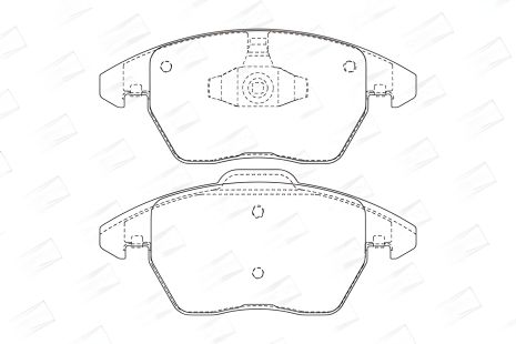 Комплект тормозных колодок для CITROËN C4, PEUGEOT 208/RCZ, CHAMPION (573134CH)