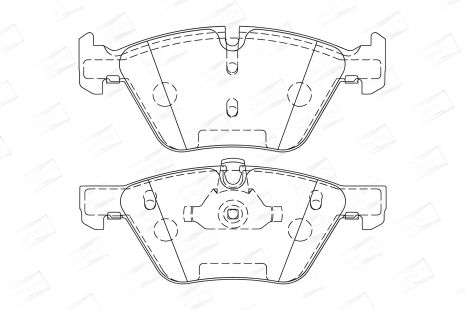 Комплект тормозных колодок, BMW 1/5/X1, арт. 573151CH, CHAMPION
