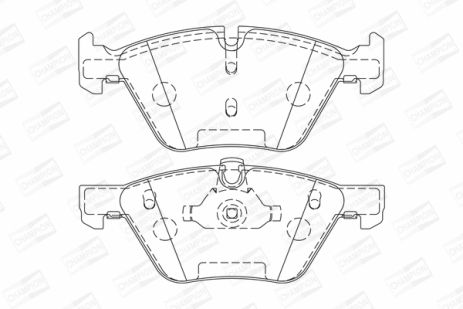 Комплект тормозных колодок BMW 1, BMW 5, BMW X1, CHAMPION (573151CH)