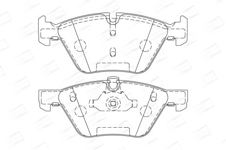 Гальмівні колодки комплект для BMW 1, BMW 5, BMW X1, CHAMPION (573151CH)