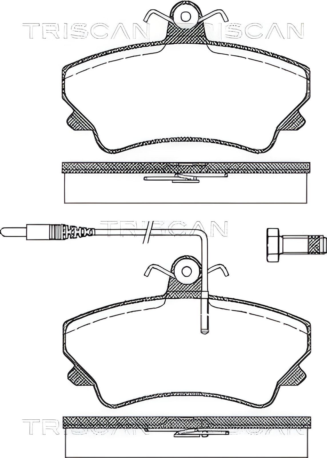 Гальмівних колодок комплект RENAULT ESPACE, TRISCAN (811025009) Гальмівних колодок комплект RENAULT ESPACE, TRISCAN (811025009)