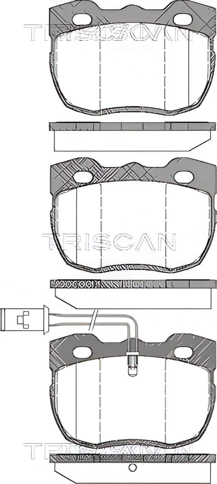 Гальмівних колодок комплект ROVER LAND, TRISCAN (811017006) Гальмівних колодок комплект ROVER LAND, TRISCAN (811017006)