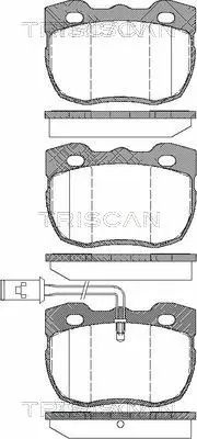 Комплект тормозных колодок LAND ROVER, TRISCAN (811017006)