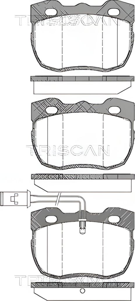 Гальмівних колодок комплект ROVER LAND, TRISCAN (811017006) Гальмівних колодок комплект ROVER LAND, TRISCAN (811017006)