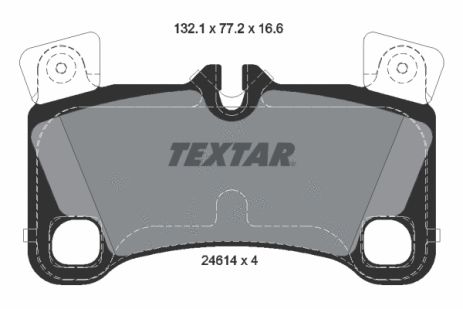 Комплект тормозных колодок AUDI Q7, VW TOUAREG, PORSCHE CAYENNE, TEXTAR (2461401)