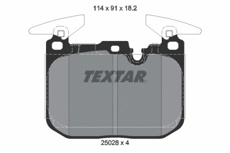 Комплект тормозных колодок BMW 4, BMW 1, TEXTAR (2502801)