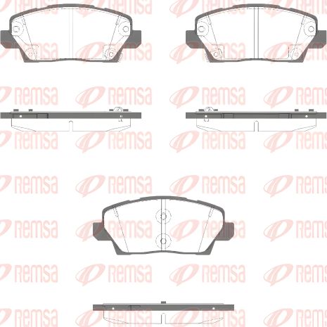 Гальмівні колодки KIA PICANTO, REMSA (199502) Гальмівні колодки KIA PICANTO, REMSA (199502)