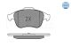Комплект гальмівних колодок RENAULT LAGUNA, RENAULT LATITUDE, MEYLE (0252470917)