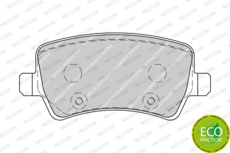 Комплект гальмівних колодок VOLVO ASIA, VOLVO (CHANGAN), LAND ROVER, FERODO (FDB1918)