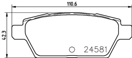 Комплект тормозных колодок HAIMA (FAW), MAZDA (FAW), BESTURN (FAW), NISSHINBO (NP5026)