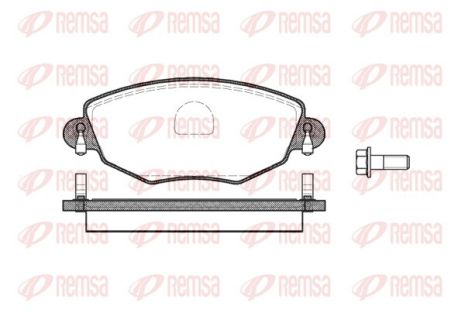 Комплект тормозных колодок JAGUAR X-TYPE, FORD MONDEO, REMSA (077600)