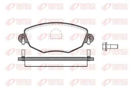 Комплект гальмівних колодок JAGUAR X-TYPE, FORD MONDEO, REMSA (077600)