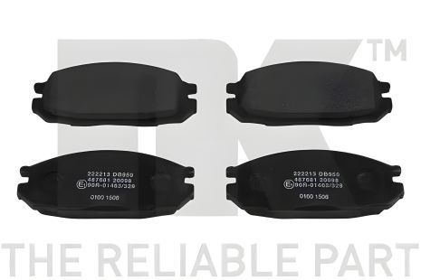 Комплект гальмівних колодок NISSAN PATROL, NISSAN PICK, NISSAN PATHFINDER, NK (222213) - BrakeKit Extreme