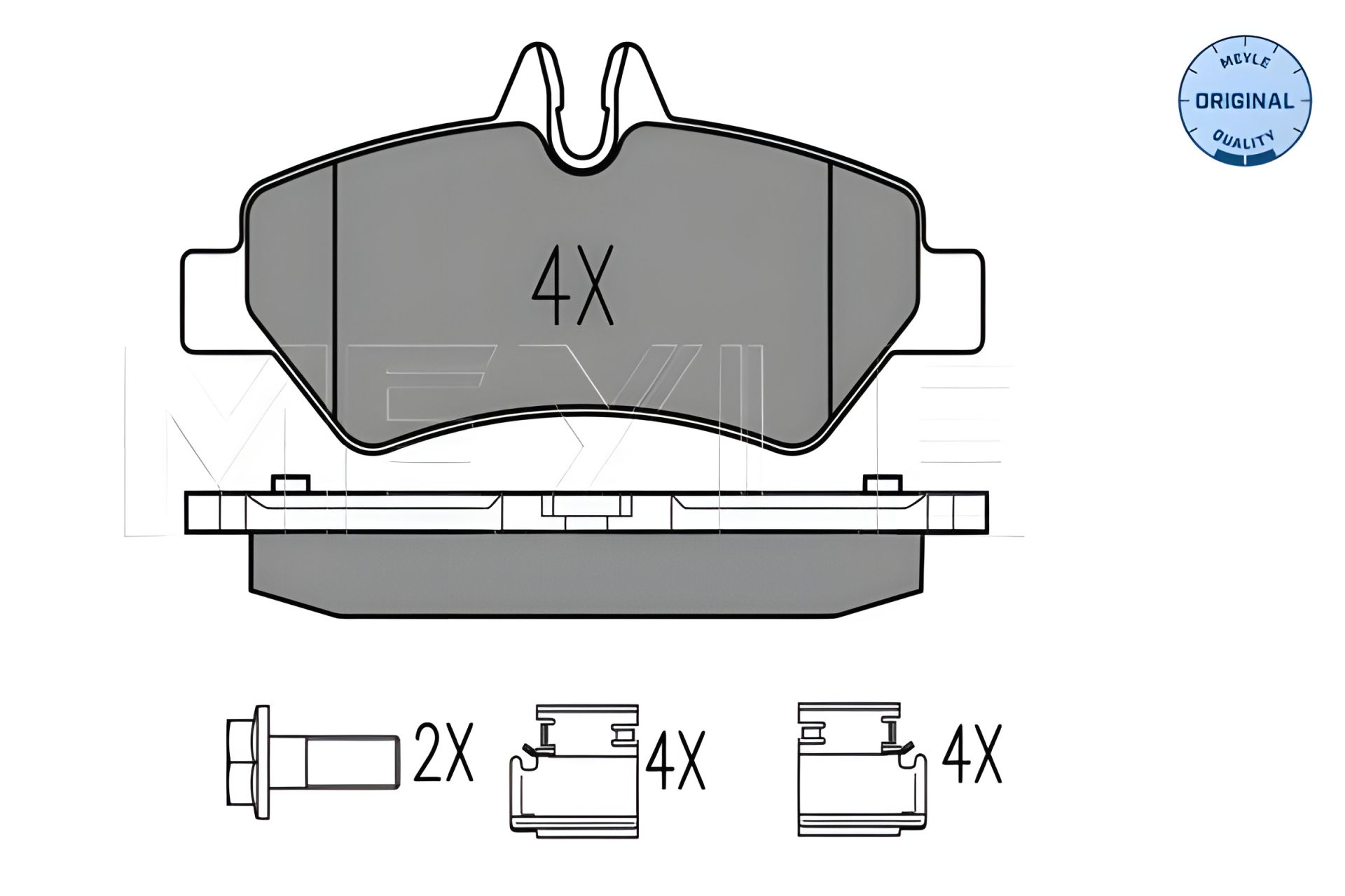 Гальмівних колодок комплект MB (FJDA), MB SPRINTER, VW CRAFTER, MEYLE (0252919019) Гальмівних колодок комплект MB (FJDA), MB SPRINTER, VW CRAFTER, MEYLE (0252919019)