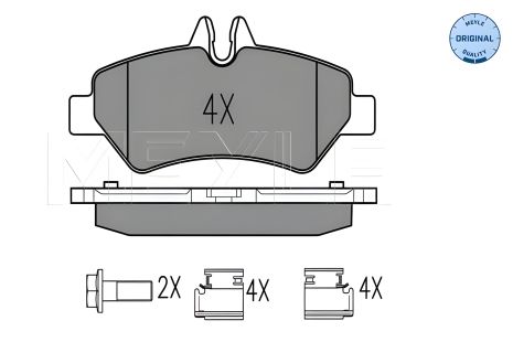 Гальмівних колодок комплект MB (FJDA), MB SPRINTER, VW CRAFTER, MEYLE (0252919019)