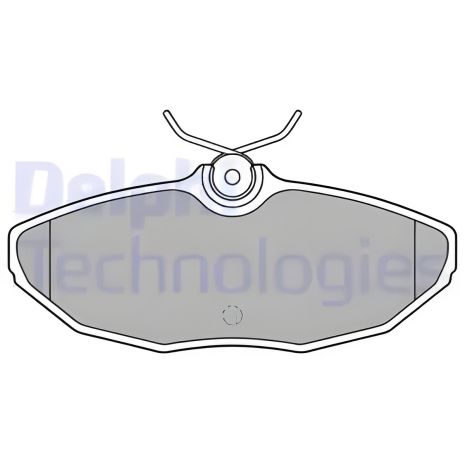 Комплект гальмівних колодок, JAGUAR X-TYPE, JAGUAR XJ, JAGUAR S-TYPE, DELPHI (LP1505)