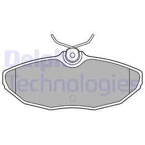 Комплект тормозных колодок JAGUAR X-TYPE, JAGUAR XJ, JAGUAR S-TYPE, DELPHI (LP1505)