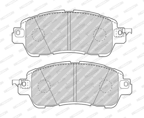 Комплект гальмівних колодок MAZDA 2, FERODO (FDB5015)