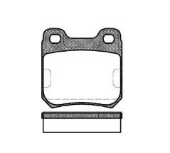 Комплект тормозных колодок OPEL OMEGA, PROFIT (50000609)