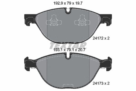 Комплект тормозных колодок BMW X6, BMW X5, TEXTAR (2417201)