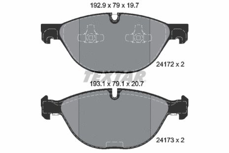 Комплект гальмівних колодок BMW X6, BMW X5, TEXTAR (2417201)