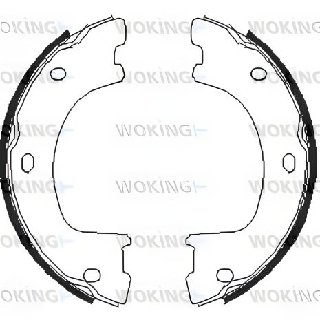 Колодочный комплект стояночного тормоза MB SPRINTER, VW CRAFTER, WOKING (Z467400)