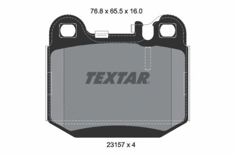 Комплект тормозных колодок MASERATI QUATTROPORTE, MB M-CLASS, TEXTAR (2315702)