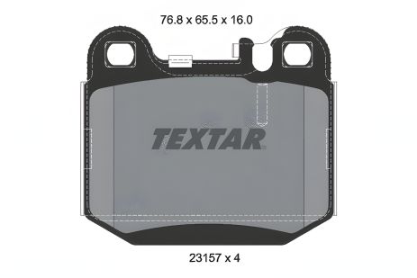 Комплект гальмівних колодок для MASERATI QUATTROPORTE і MB M-CLASS від TEXTAR (2315702) Комплект гальмівних колодок для MASERATI QUATTROPORTE і MB M-CLASS від TEXTAR (2315702)