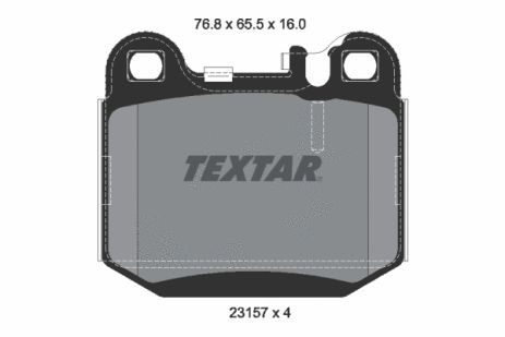 Комплект гальмівних колодок MASERATI QUATTROPORTE, MB M-CLASS, TEXTAR (2315702)