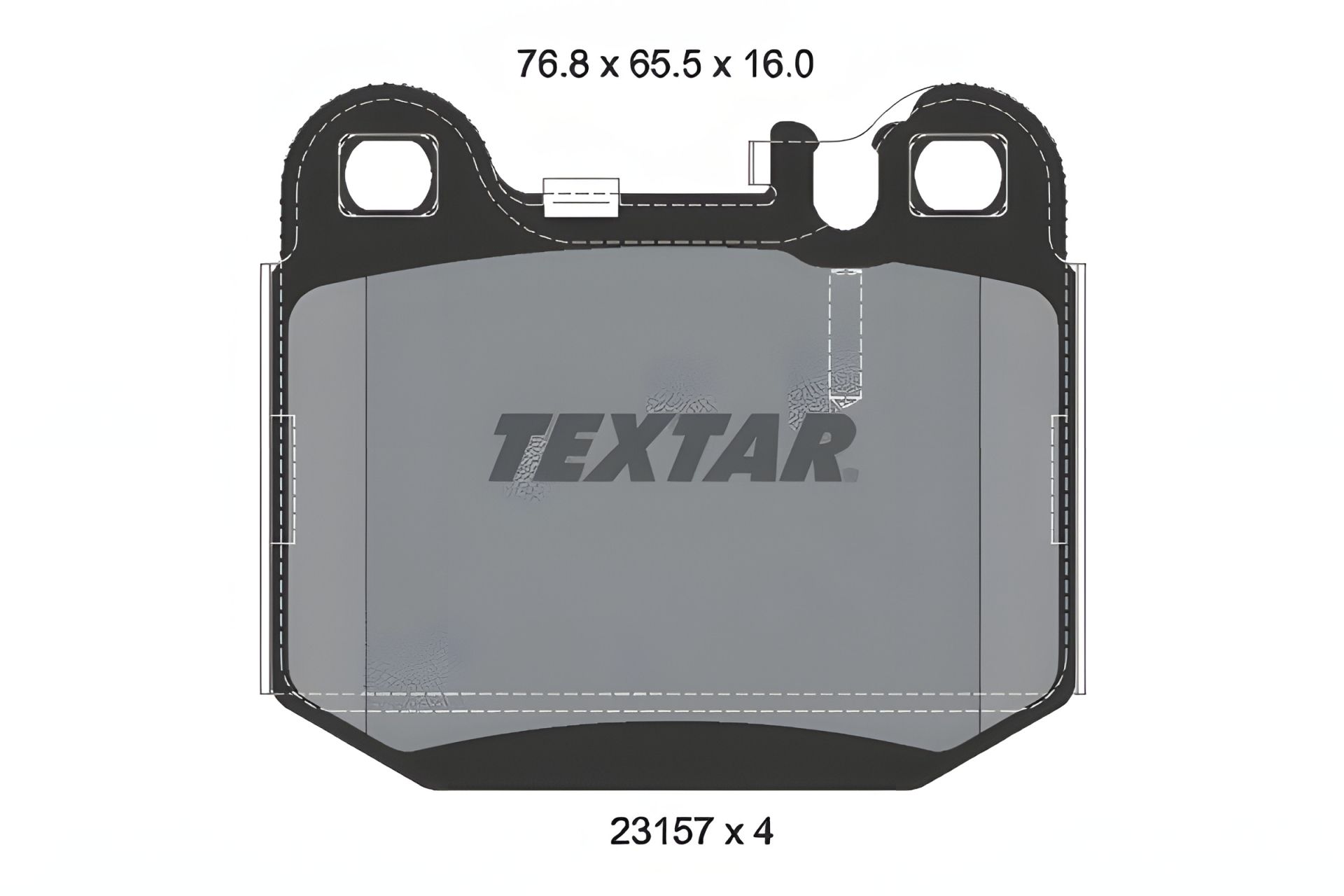 Комплект гальмівних колодок для MASERATI QUATTROPORTE і MB M-CLASS від TEXTAR (2315702) Комплект гальмівних колодок для MASERATI QUATTROPORTE і MB M-CLASS від TEXTAR (2315702)