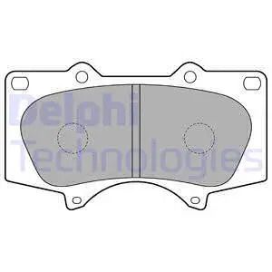 Комплект тормозных колодок LEXUS GX, MITSUBISHI PAJERO, TOYOTA LAND СRUISER, DELPHI (LP1782)