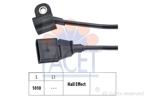 Датчик фаз распредвала SKODA SUPERB, VW PASSAT, AUDI A4, FACET (90565)