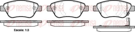 Комплект тормозных колодок FIAT DOBLO, OPEL ADAM, OPEL CORSA, REMSA (085831)
