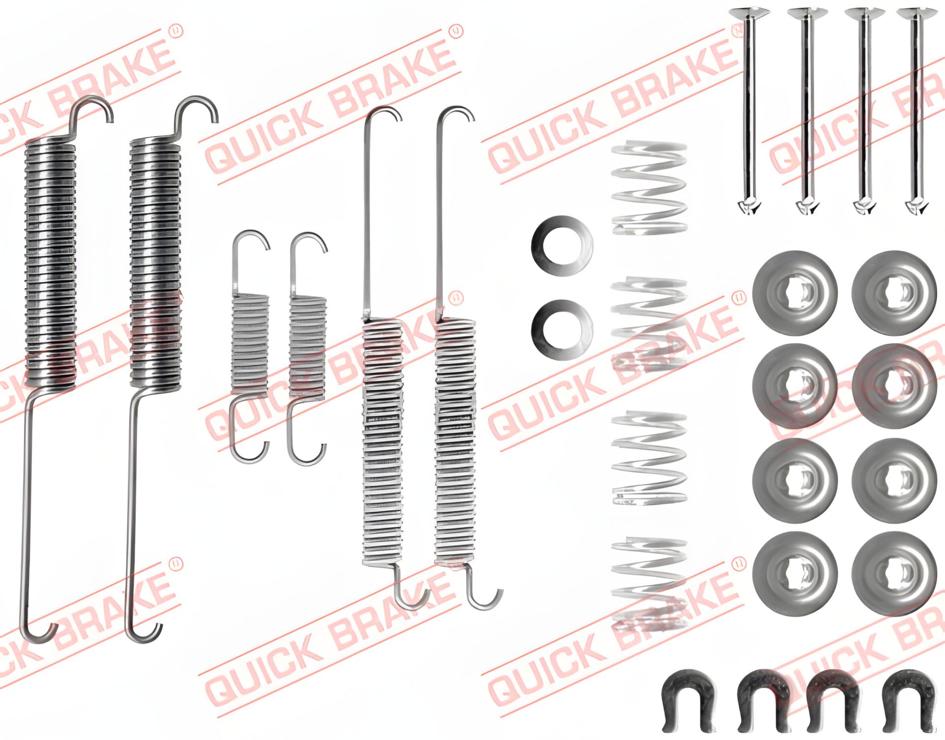 Монтажный комплект тормозных колодок для MITSUBISHI L200, QUICK BRAKE (1050787) Монтажный комплект тормозных колодок для MITSUBISHI L200, QUICK BRAKE (1050787)