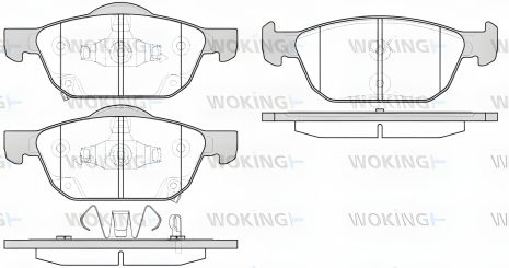 Гальмівних колодок комплект HONDA CIVIC, WOKING (P1452302)