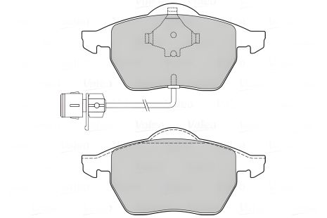 Комплект тормозных колодок для AUDI A6, AUDI A8, AUDI 100, VALEO (301049)