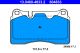 Комплект гальмівних колодок SEAT LEON, AUDI TT, VW TOUAREG, ATE (13046048332)