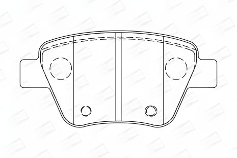 Комплект гальмівних колодок для FORD KUGA, SEAT LEON, SKODA SUPERB, CHAMPION (573312CH) Комплект гальмівних колодок для FORD KUGA, SEAT LEON, SKODA SUPERB, CHAMPION (573312CH)