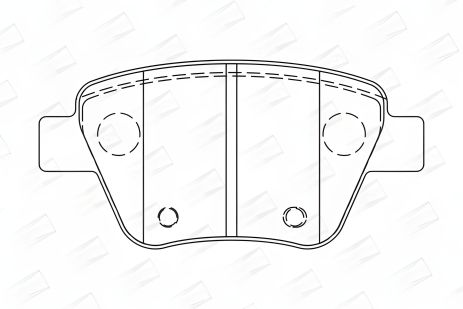 Комплект гальмівних колодок для FORD KUGA, SEAT LEON, SKODA SUPERB, CHAMPION (573312CH) Комплект гальмівних колодок для FORD KUGA, SEAT LEON, SKODA SUPERB, CHAMPION (573312CH)