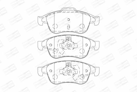 Комплект тормозных колодок NISSAN TERRANO, DACIA DUSTER, RENAULT SCÉNIC, CHAMPION (573268CH)