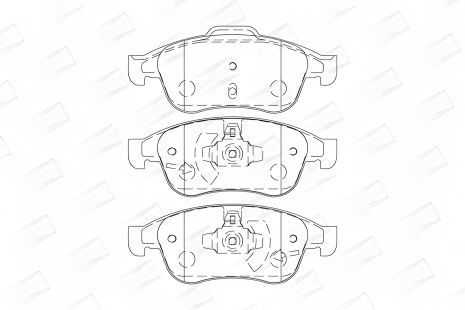 Тормозные колодки комплект NISSAN TERRANO, DACIA DUSTER, RENAULT SCÉNIC, CHAMPION (573268CH)
