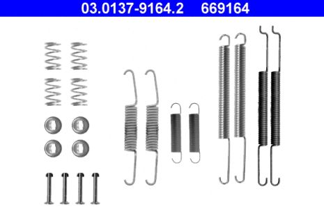 Монтажный к-кт тормозных колодок SEAT INCA, VW CADDY, AUDI 100, ATE (03013791642)