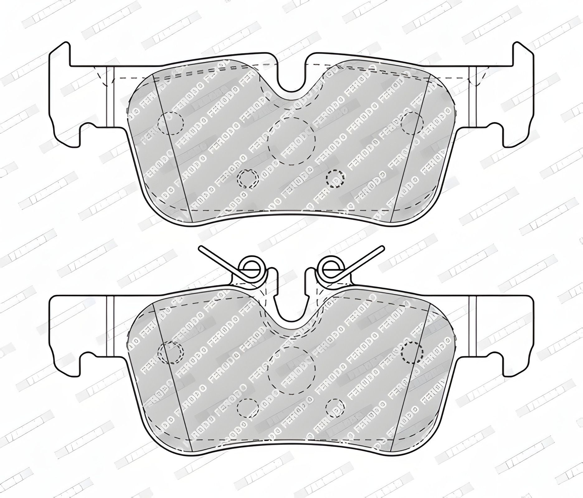 Комплект гальмівних колодок для BMW 1, BMW 2, BMW X1, FERODO (FDB4954) Комплект гальмівних колодок для BMW 1, BMW 2, BMW X1, FERODO (FDB4954)