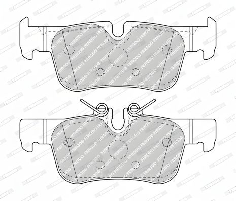 Комплект гальмівних колодок для BMW 1, BMW 2, BMW X1, FERODO (FDB4954) Комплект гальмівних колодок для BMW 1, BMW 2, BMW X1, FERODO (FDB4954)