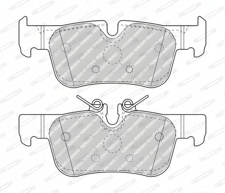 Комплект гальмівних колодок для BMW 1, BMW 2, BMW X1, FERODO (FDB4954) Комплект гальмівних колодок для BMW 1, BMW 2, BMW X1, FERODO (FDB4954)